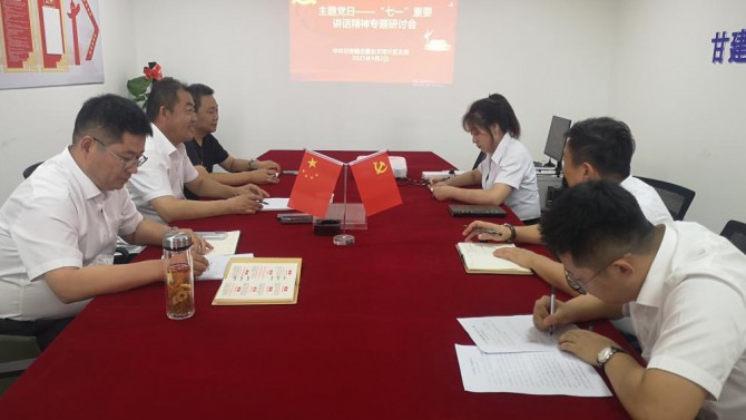 天津片區(qū)支部開展學(xué)習(xí)習(xí)近平總書記“七一” 重要講話精神專題研討會